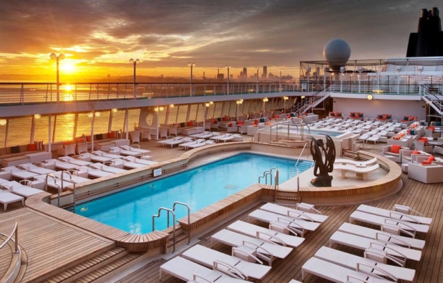 Pool on Crystal Cruises