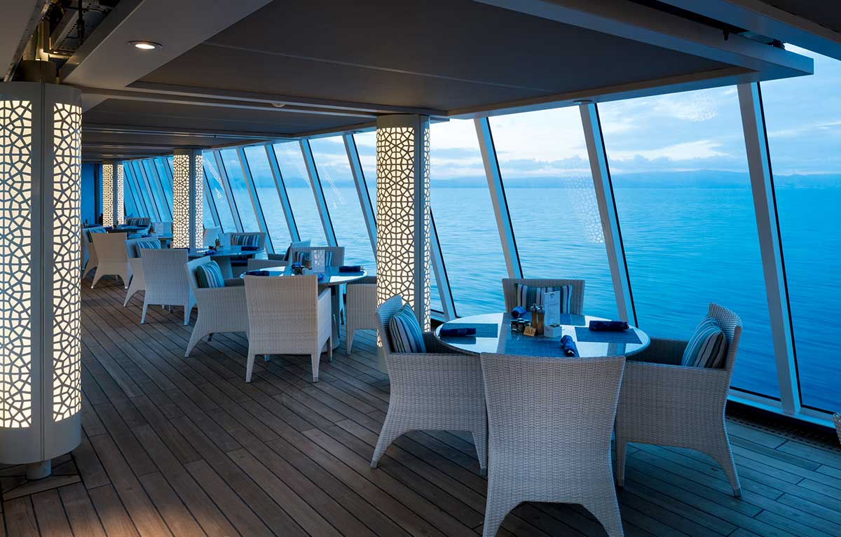 Trident Grill Seating on Crystal Cruises