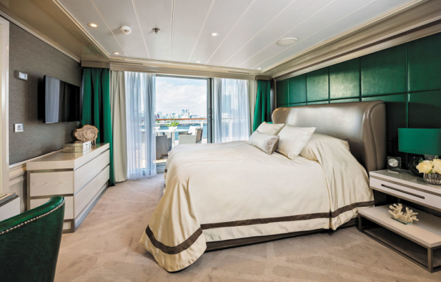 Grand Suite Bedroom on Regent Seven Seas