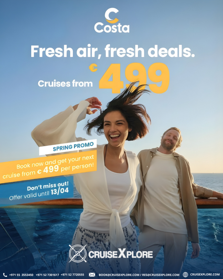 Your Costa Spring Cruise starts at €499!