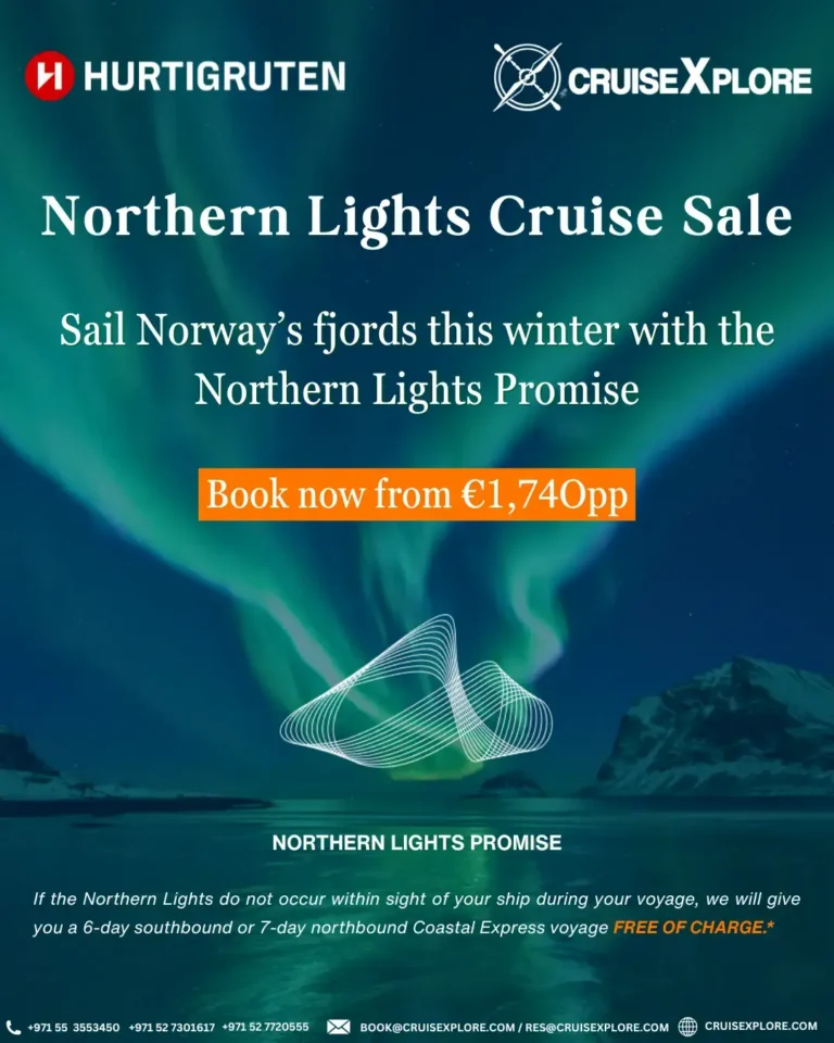 Hurtigruten Northern Lights Cruise Deals from €1,740