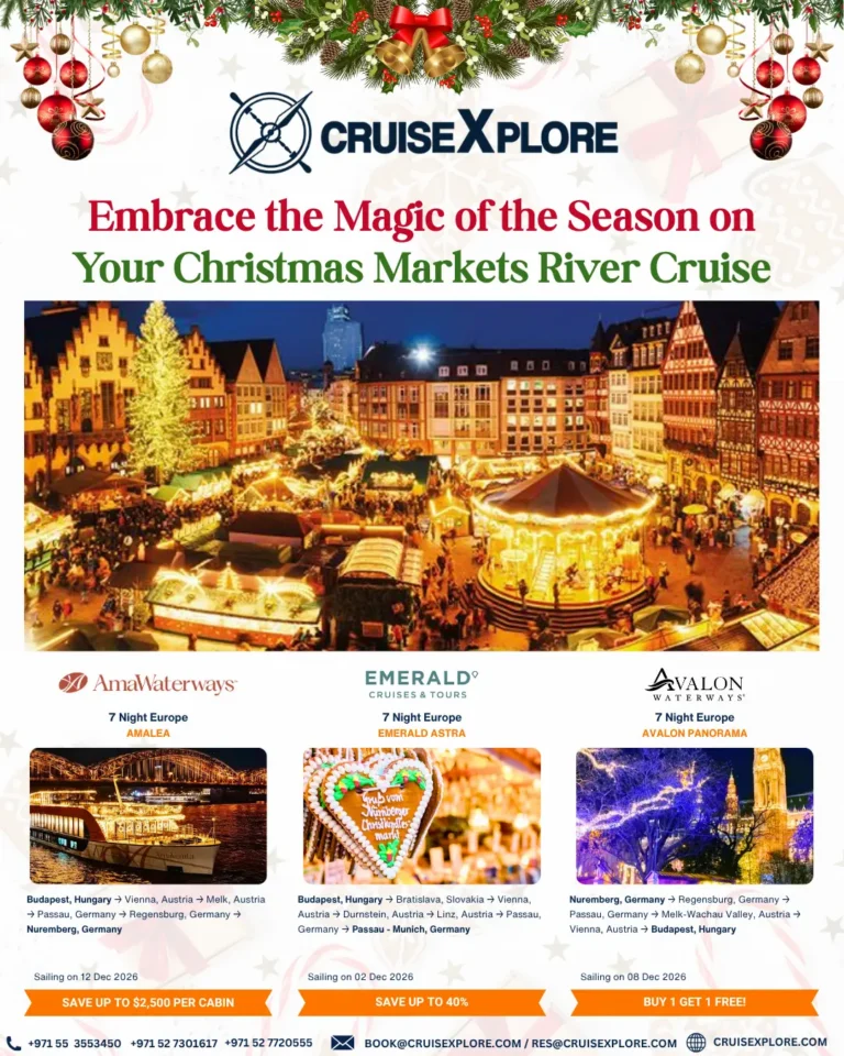 Best Europe Christmas Markets River Cruise Deals 2026 with Cruisexplore.com