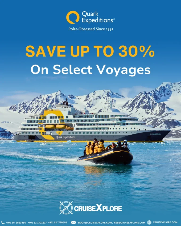 Save 30 on Quark Expeditions Antarctica & Arctic Cruises only with CruiseXplore